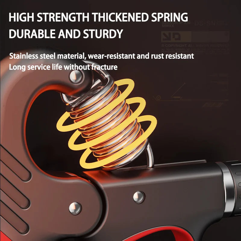 Adjustable Grip Strengthener for Hand and Wrist - 5-60/100/150Kg Muscle Recovery and Fitness Exercise Tool