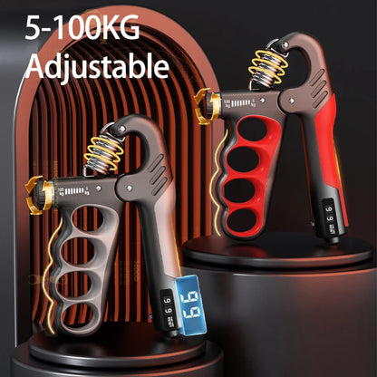 Adjustable Grip Strengthener for Hand and Wrist - 5-60/100/150Kg Muscle Recovery and Fitness Exercise Tool