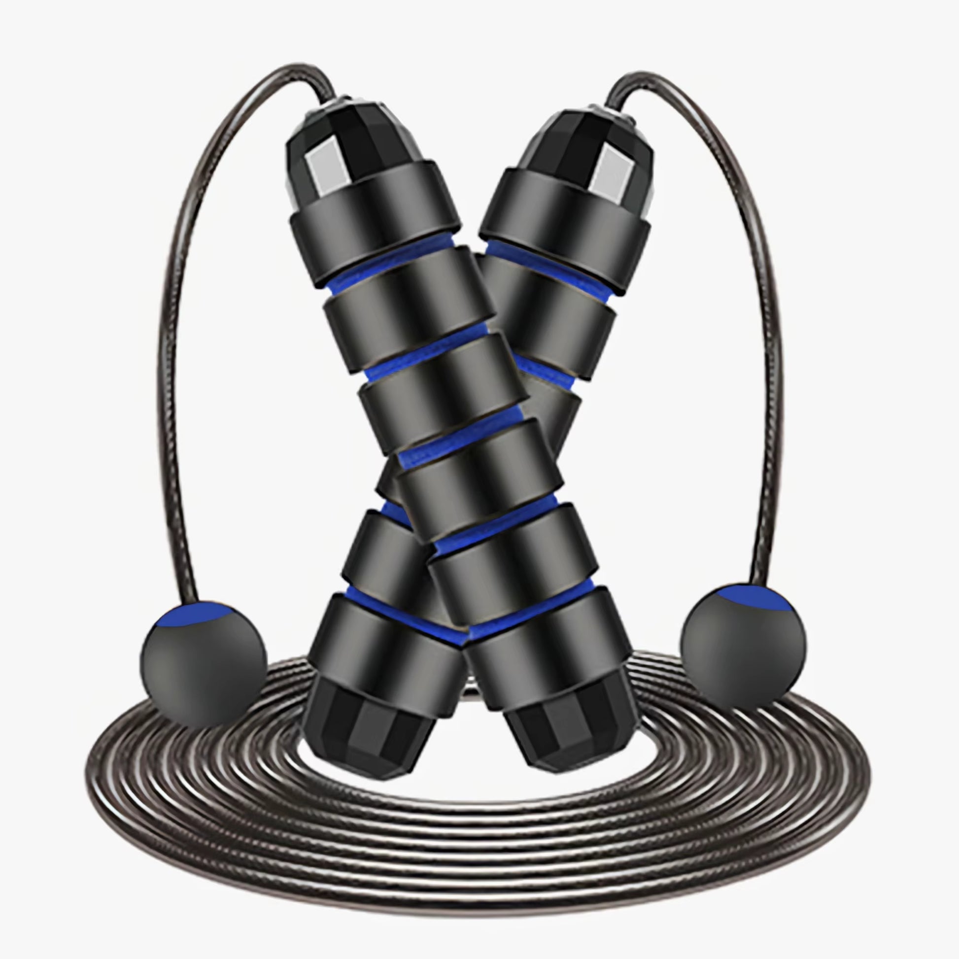 Adjustable Tangle-Free Speed Jump Rope with Ball Bearings and Foam Handles for Home Fitness and Body Slimming Workouts