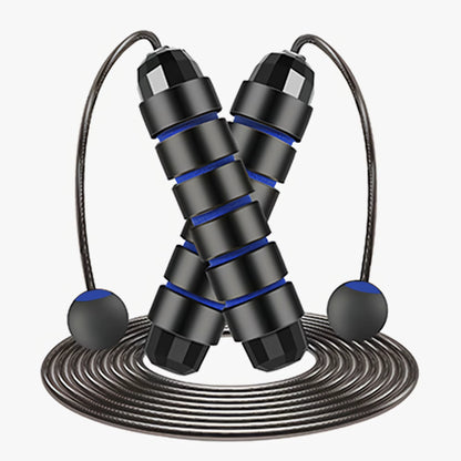 Adjustable Tangle-Free Speed Jump Rope with Ball Bearings and Foam Handles for Home Fitness and Body Slimming Workouts